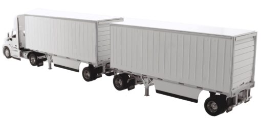 Peterbilt 579 1:50 UltraLoft Tractor White with Wabash National 28ft Pup Trailer and one dolly 71099 - Image 2