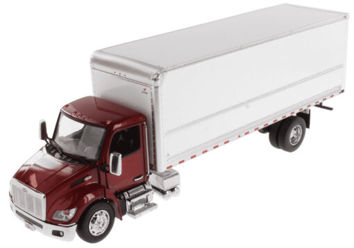 Peterbilt 1:32 scale Model 536 maroon Body with Wabash Supreme 26ft Dry Cargo Van Body 71106 - Image 7