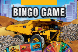 Caterpillar Cat Earthmoving Machines Bingo Game 42104