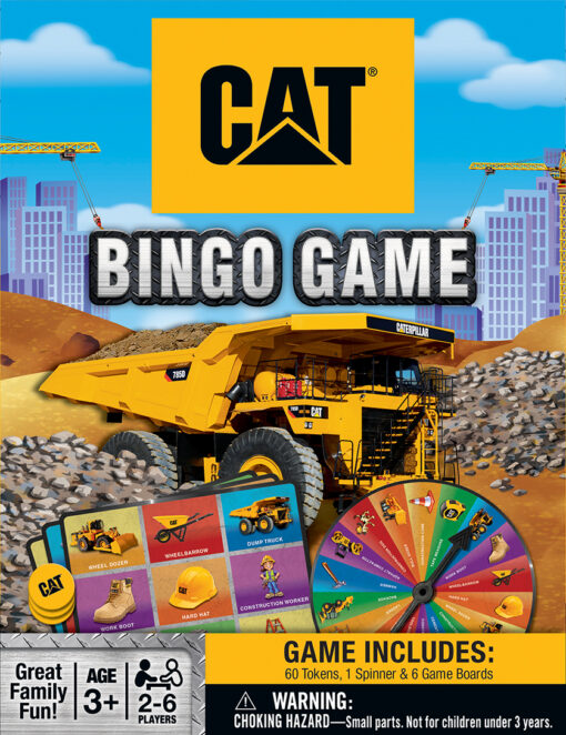 Caterpillar Cat Earthmoving Machines Bingo Game 42104