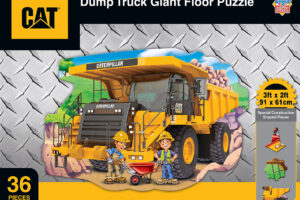 Caterpillar Cat Dump Truck 36Pc Floor Puzzle Earthmoving Machines 45031