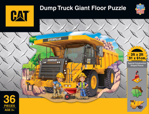 Caterpillar Cat Dump Truck 36Pc Floor Puzzle Earthmoving Machines 45031