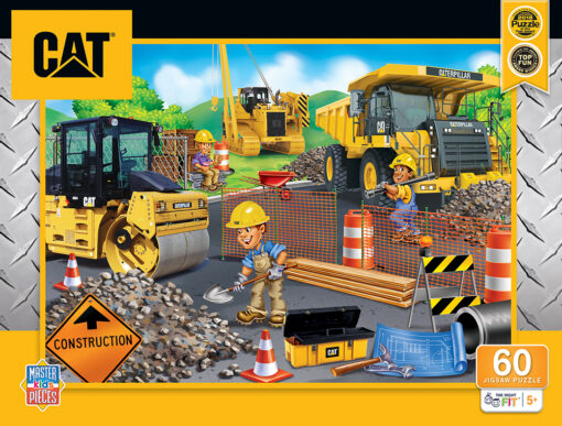 Caterpillar Cat Parking Lot Puzzle 60Pc Earthmoving Machines 45033