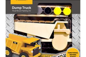 Caterpillar Cat Dump Truck Wood Paint Kit Earthmoving Machines 45067