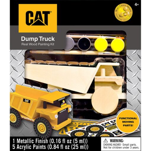 Caterpillar Cat Dump Truck Wood Paint Kit Earthmoving Machines 45067