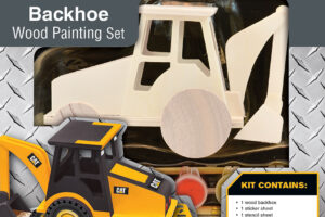 Caterpillar Cat Backhoe Loader Wood Paint Kit Earthmoving Machines 45068