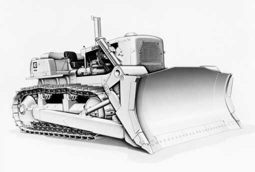 Cat 1:48 D9G Dozer with 9R Rip Blade by CCM - CCMD9G - Image 5