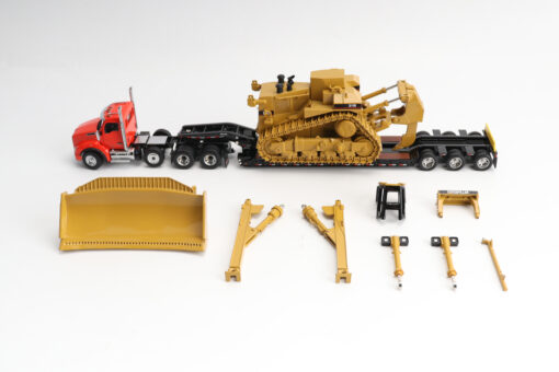 Kenworth 1:50 scale T880 Day Cab Tandem and Trail King TK120 Lowboy with D11 Dozer components - Image 17