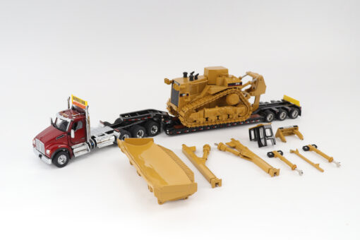 Kenworth 1:50 scale T880 Day Cab Tandem and Trail King TK120 Lowboy with D11 Dozer components - Image 5