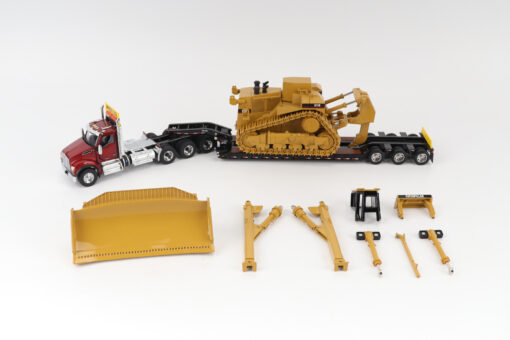 Kenworth 1:50 scale T880 Day Cab Tandem and Trail King TK120 Lowboy with D11 Dozer components - Image 10