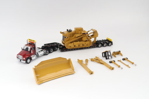 Kenworth 1:50 scale T880 Day Cab Tandem and Trail King TK120 Lowboy with D11 Dozer components - Image 6