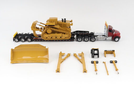 Kenworth 1:50 scale T880 Day Cab Tandem and Trail King TK120 Lowboy with D11 Dozer components - Image 7