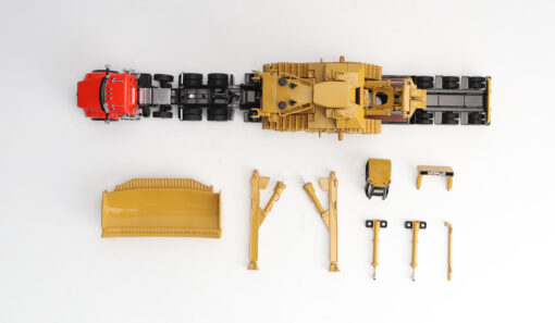Kenworth 1:50 scale T880 Day Cab Tandem and Trail King TK120 Lowboy with D11 Dozer components - Image 13