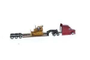 Cat 1:87 Construction Diecast Peterbilt 579 with Lowboy Trailer and Cat D5M Track-Type Tractor 84419