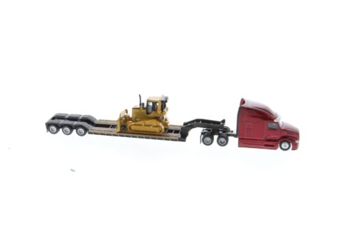 Cat 1:87 Construction Diecast Peterbilt 579 with Lowboy Trailer and Cat D5M Track-Type Tractor 84419 - Image 3